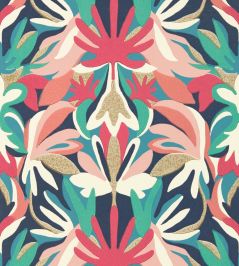 Melora Wallpaper by Harlequin Brazilian Rosewood / Ink / Amazonia Melora Wallpaper by Harlequin Brazilian Rosewood / Ink / Amazonia