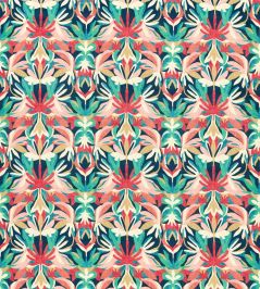 Melora Fabric by Harlequin Brazilian Rosewood / Ink / Amazonia Melora Fabric by Harlequin Brazilian Rosewood / Ink / Amazonia