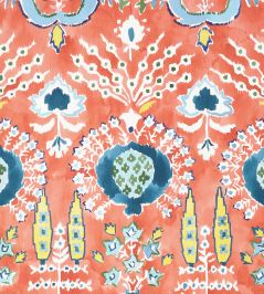 Mendoza Suzani Wallpaper by Thibaut Coral Mendoza Suzani Wallpaper by Thibaut Coral