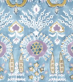 Mendoza Suzani Wallpaper by Thibaut French Blue and Lavender Mendoza Suzani Wallpaper by Thibaut French Blue and Lavender