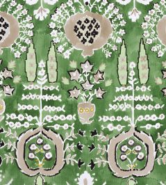 Mendoza Suzani Fabric by Thibaut Green Mendoza Suzani Fabric by Thibaut Green