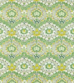 Merton Fabric by Morris & Co Leaf Green/Sky Merton Fabric by Morris & Co Leaf Green/Sky