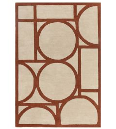 Metro Rug by Asiatic Rust Metro Rug by Asiatic Rust