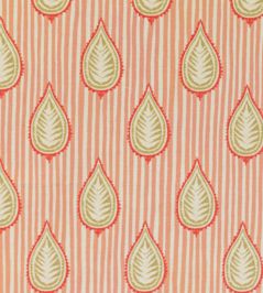 Midhurst Fabric by Titley and Marr Scarlet, Grass & Coral Midhurst Fabric by Titley and Marr Scarlet, Grass & Coral