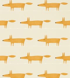 Midi Fox Wallpaper by Scion Raffia / Chai Midi Fox Wallpaper by Scion Raffia / Chai