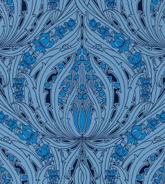 Mildmay Wallpaper by Sanderson Majorelle Blue Mildmay Wallpaper by Sanderson Majorelle Blue
