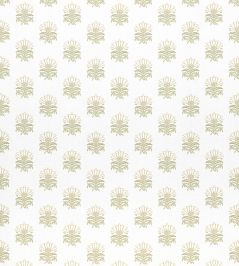 Milford Fabric by Anna French Beige and Green Milford Fabric by Anna French Beige and Green