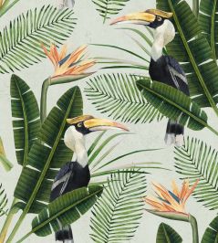 Birds of Paradise Wallpaper by MINDTHEGAP Green Birds of Paradise Wallpaper by MINDTHEGAP Green