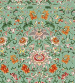 Chinese Floral Wallpaper by MINDTHEGAP Aqua Chinese Floral Wallpaper by MINDTHEGAP Aqua