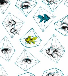 Fish Eye Wallpaper by MINDTHEGAP Aqua Fish Eye Wallpaper by MINDTHEGAP Aqua