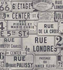 Street Signs Wallpaper by MINDTHEGAP Blue Street Signs Wallpaper by MINDTHEGAP Blue