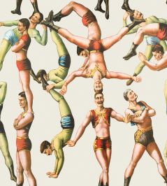 The Acrobats Wallpaper by MINDTHEGAP Beige The Acrobats Wallpaper by MINDTHEGAP Beige