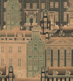 Amsterdam Wallpaper by MINDTHEGAP Orange Amsterdam Wallpaper by MINDTHEGAP Orange