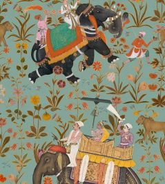 Hindustan Wallpaper by MINDTHEGAP Aquamarine Hindustan Wallpaper by MINDTHEGAP Aquamarine