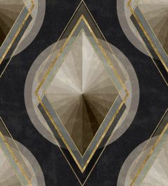 Metropolis Wallpaper by MINDTHEGAP Black,Grey,Gold Metropolis Wallpaper by MINDTHEGAP Black,Grey,Gold