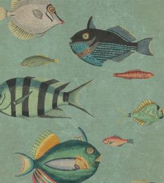 Poissons Wallpaper by MINDTHEGAP Blue,Green Poissons Wallpaper by MINDTHEGAP Blue,Green