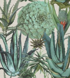 Succulentus Wallpaper by MINDTHEGAP Green,Taupe Succulentus Wallpaper by MINDTHEGAP Green,Taupe
