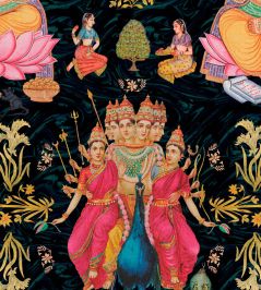 Goddess Wallpaper by MINDTHEGAP Black, Blue, Pink, Gold Goddess Wallpaper by MINDTHEGAP Black, Blue, Pink, Gold