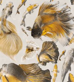 Goldfish Wallpaper by MINDTHEGAP Ivory Goldfish Wallpaper by MINDTHEGAP Ivory
