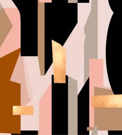 Human Nature Wallpaper by MINDTHEGAP Black, Brown, Pink, Gold Human Nature Wallpaper by MINDTHEGAP Black, Brown, Pink, Gold