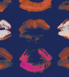 Neon Kiss Wallpaper by MINDTHEGAP Indigo Neon Kiss Wallpaper by MINDTHEGAP Indigo