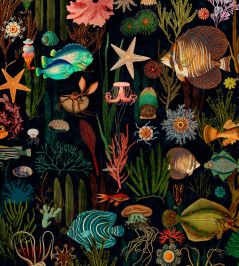 Oceania Wallpaper by MINDTHEGAP Black, Blue, Green, Red Oceania Wallpaper by MINDTHEGAP Black, Blue, Green, Red