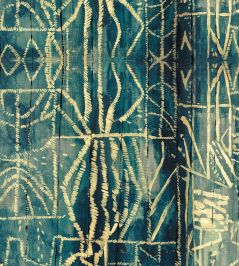 Bamileke Wallpaper by MINDTHEGAP Blue, Taupe Bamileke Wallpaper by MINDTHEGAP Blue, Taupe
