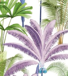 Palmeras Fabric by MINDTHEGAP Purple Palmeras Fabric by MINDTHEGAP Purple