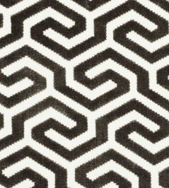 Ming Fret Velvet Fabric by Schumacher Taupe Ming Fret Velvet Fabric by Schumacher Taupe