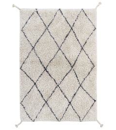 Mini Bereber Rug by Lorena Canals Natural/Black Mini Bereber Rug by Lorena Canals Natural/Black