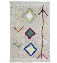Mini Kaarol Rug by Lorena Canals Natural/Multicolour Mini Kaarol Rug by Lorena Canals Natural/Multicolour