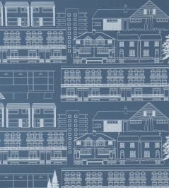 Do you live in a town? Wallpaper by Mini Moderns Blueprint Do you live in a town? Wallpaper by Mini Moderns Blueprint