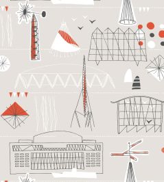 Festival Wallpaper by Mini Moderns Stone Festival Wallpaper by Mini Moderns Stone