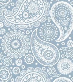 Paisley Crescent Wallpaper by Mini Moderns Chalkhill Blue Paisley Crescent Wallpaper by Mini Moderns Chalkhill Blue