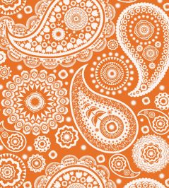 Paisley Crescent Wallpaper by Mini Moderns Tangerine Dream Paisley Crescent Wallpaper by Mini Moderns Tangerine Dream