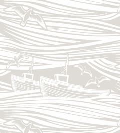 Whitby Wallpaper by Mini Moderns Stone Whitby Wallpaper by Mini Moderns Stone