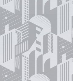 Bauhaus Wallpaper by Mini Moderns Concrete Bauhaus Wallpaper by Mini Moderns Concrete