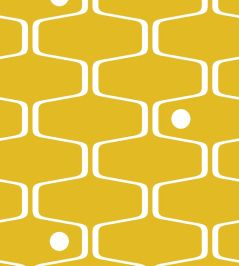 Net and Ball Wallpaper by Mini Moderns Mustard Net and Ball Wallpaper by Mini Moderns Mustard