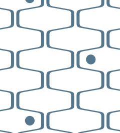 Net and Ball Wallpaper by Mini Moderns Washed Denim Net and Ball Wallpaper by Mini Moderns Washed Denim
