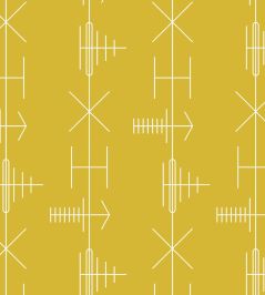 Transmission Wallpaper by Mini Moderns Mustard Transmission Wallpaper by Mini Moderns Mustard