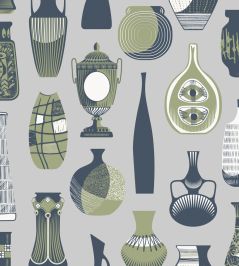Vessel Wallpaper by Mini Moderns Concrete Vessel Wallpaper by Mini Moderns Concrete