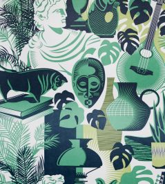Art Room Wallpaper by Mini Moderns Coach Emerald Art Room Wallpaper by Mini Moderns Coach Emerald