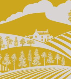 Moordale Wallpaper by Mini Moderns Mustard Moordale Wallpaper by Mini Moderns Mustard