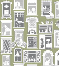 One Day Wallpaper by Mini Moderns British Lichen One Day Wallpaper by Mini Moderns British Lichen