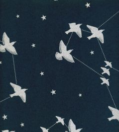 Star-ling Wallpaper by Mini Moderns Midnight & Silver Star-ling Wallpaper by Mini Moderns Midnight & Silver