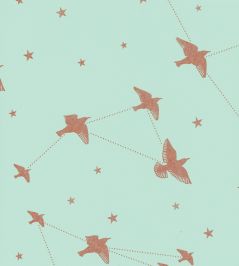 Star-ling Wallpaper by Mini Moderns Pale Verdigris & Copper Star-ling Wallpaper by Mini Moderns Pale Verdigris & Copper