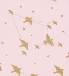 Star-ling Wallpaper by Mini Moderns Rose Marais & Gold Star-ling Wallpaper by Mini Moderns Rose Marais & Gold