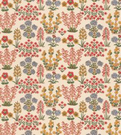 Minnie's Garden Fabric by George & Minnie Raspberry/Daffodil Minnie's Garden Fabric by George & Minnie Raspberry/Daffodil