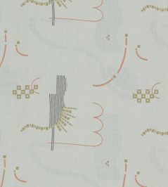 Minuit A Bord Fabric by Nobilis Silver Minuit A Bord Fabric by Nobilis Silver