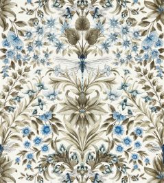 Mirabell Wallpaper by Clarke & Clarke Denim Mirabell Wallpaper by Clarke & Clarke Denim